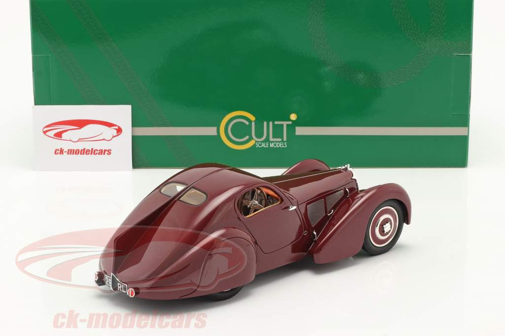 Bugatti Modelo 51 Dubois Coupe 1931 castanho-avermelhado 1:18 Cult Scale