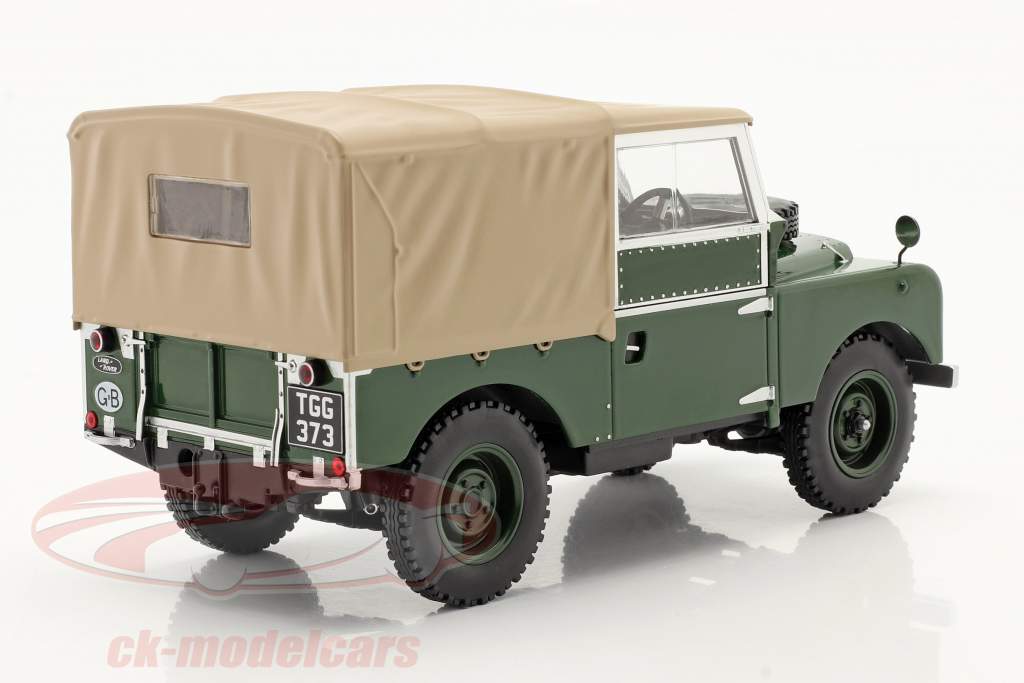 Land Rover Serie I RHD Bouwjaar 1957 donkergroen / beige 1:18 ModelCar Group