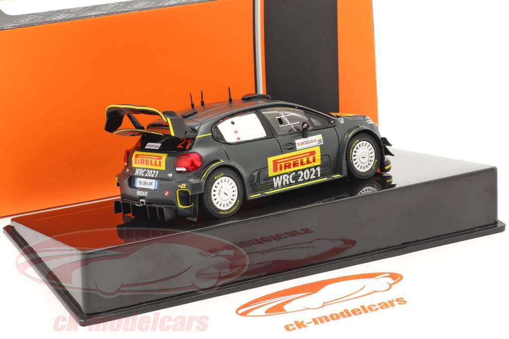 Citroen C3 WRC Авансовый автомобиль Rallye Сардиния 2020 Solberg, Mikkelsen 1:43 Ixo