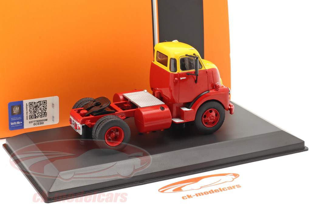 GMC 950 COE 卡车 建设年份 1954 红色的 / 黄色的 1:43 Ixo