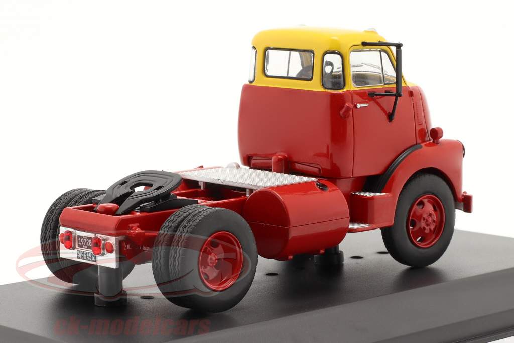 GMC 950 COE Lastbil Byggeår 1954 rød / gul 1:43 Ixo