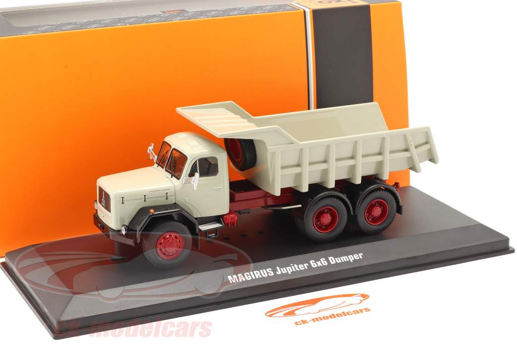 Magirus Jupiter 6x6 Tombereau gris 1:43 Ixo