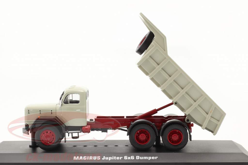 Magirus Jupiter 6x6 Tombereau gris 1:43 Ixo