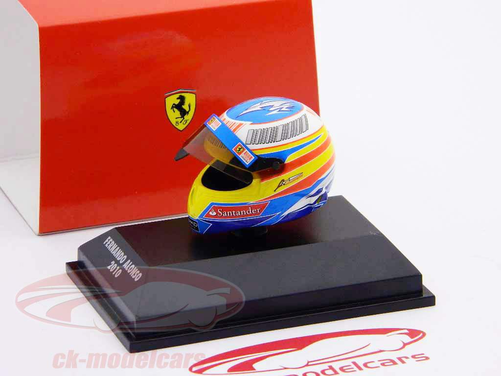 Fernando Alonso Ferrari F2010 casque casque / Formule 1 2010 1:08 Minichamps