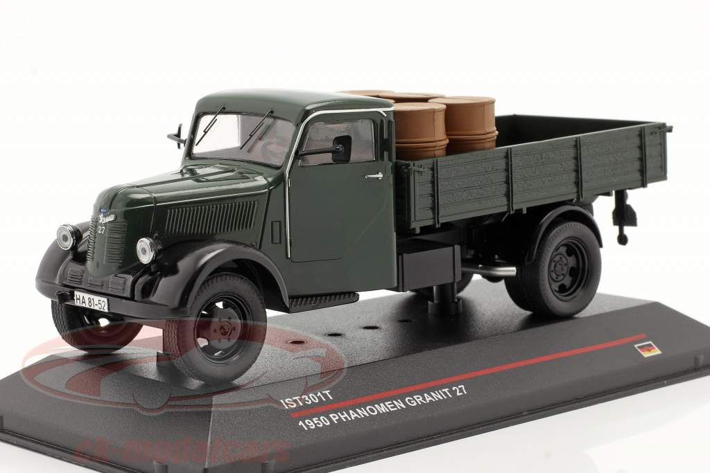 Phänomen Granit 27 com carga ano 1950 verde escuro 1:43 Ixo