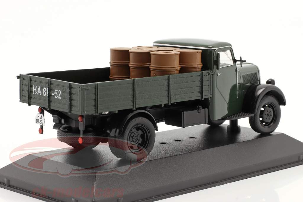 Phänomen Granit 27 met belasting jaar 1950 donkergroen 1:43 Ixo