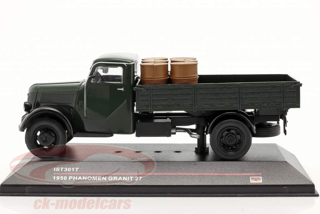Phänomen Granit 27 met belasting jaar 1950 donkergroen 1:43 Ixo