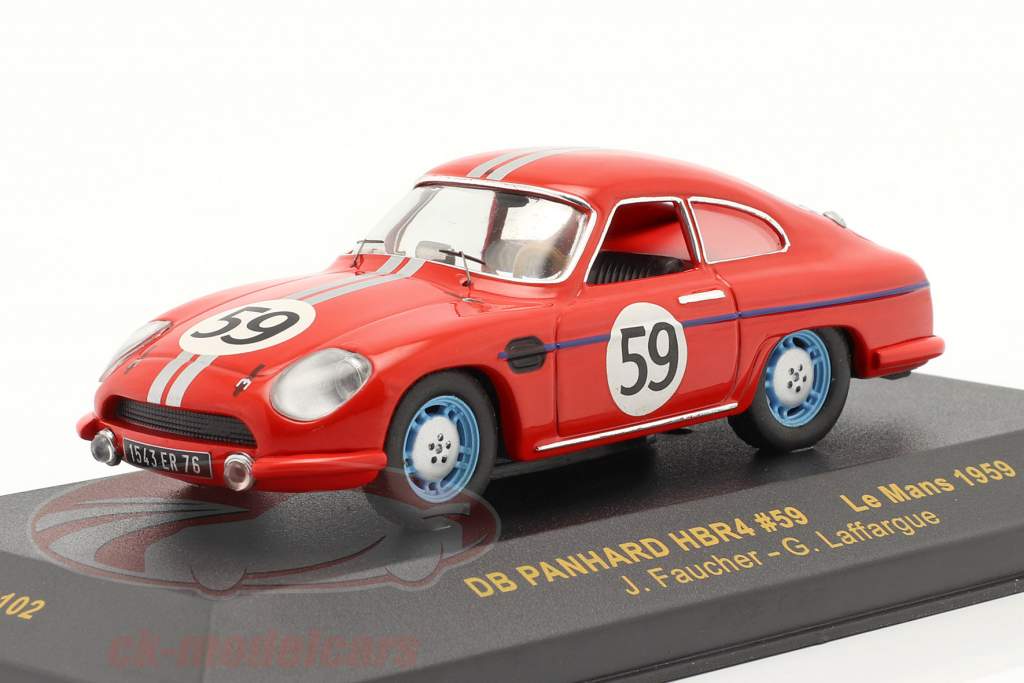 DB Panhard HBR4 #59 24h Le Mans 1959 Faucher / Laffargue 1:43 Ixo