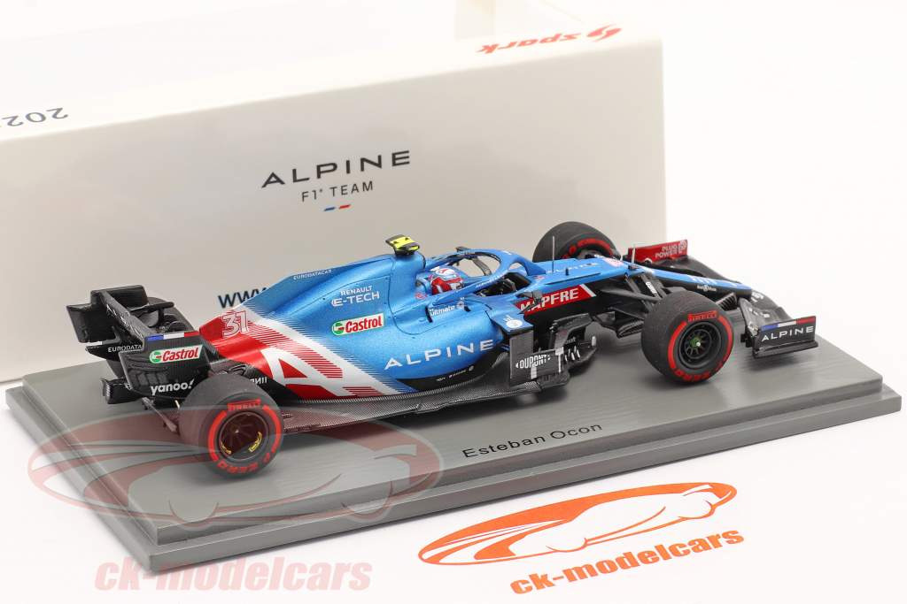 Esteban Ocon Alpine A521 #31 Bahreïn GP formule 1 2021 1:43 Spark