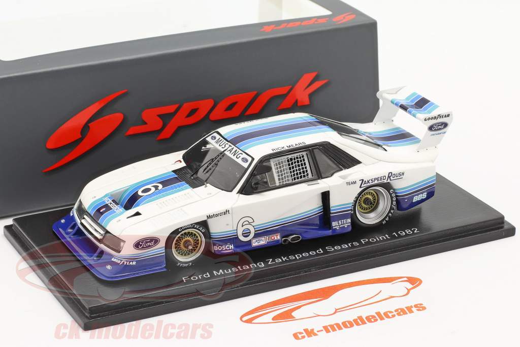 Ford Mustang Turbo #6 100 miglia Sears Point IMSA GTO 1982 R. Mears 1:43 Spark