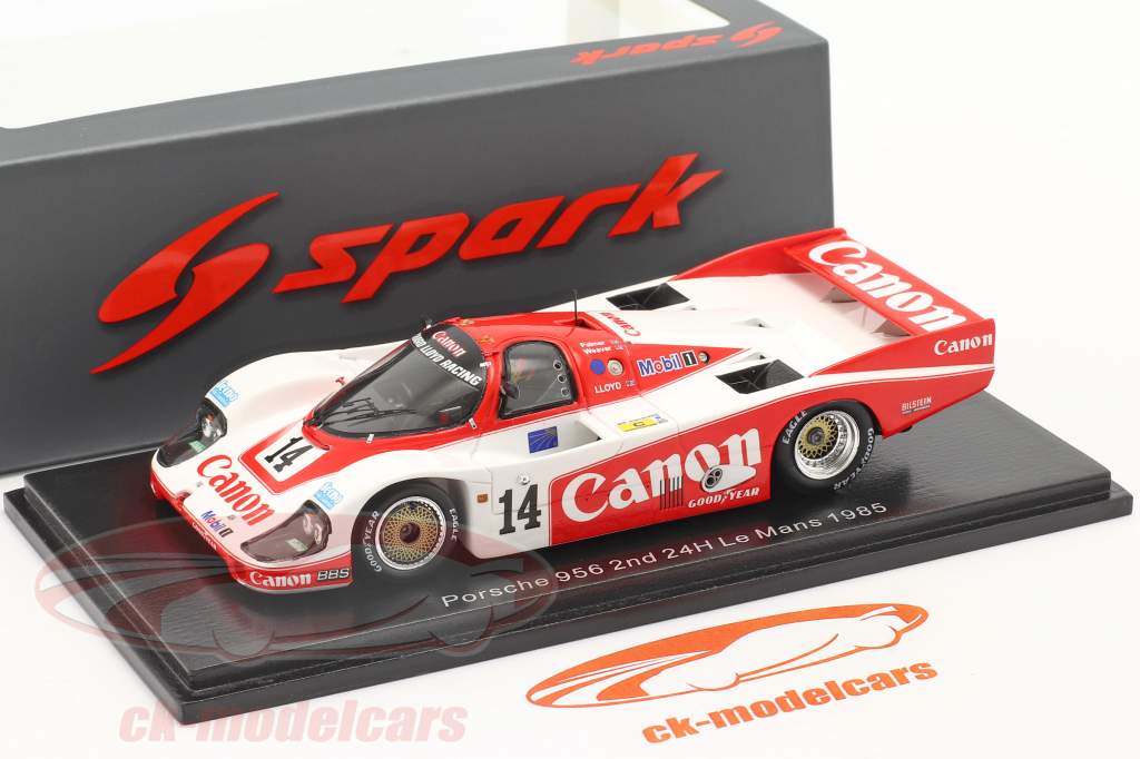 Porsche 956 #14 2nd 24h LeMans 1985 Palmer, Weaver, Lloyd 1:43 Spark