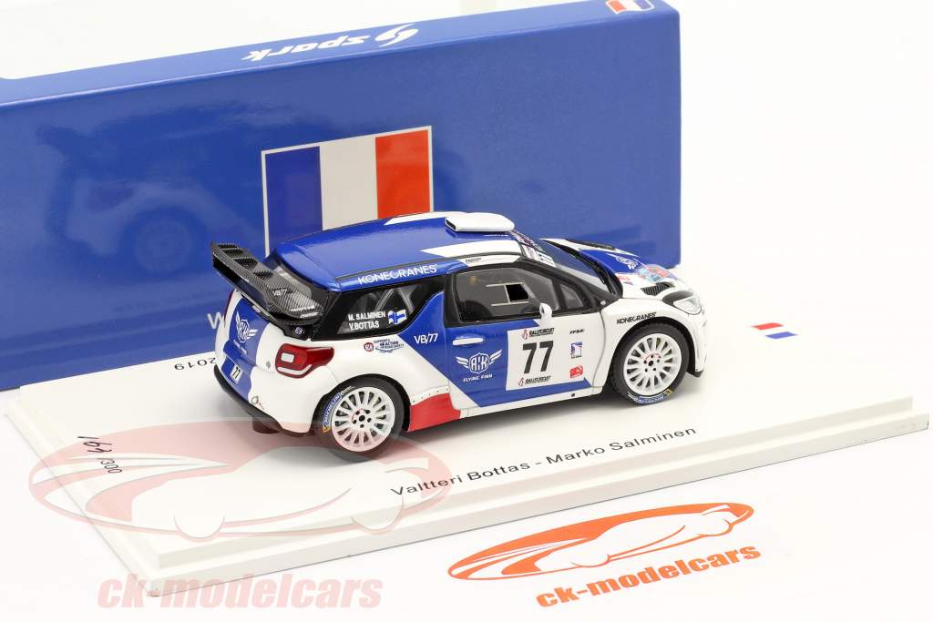 Citroen DS3 WRC #77 Sieger RallyCircuit Cote d'Azur 2019 Bottas, Rautiainen 1:43 Spark