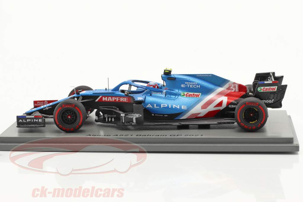 Esteban Ocon Alpine A521 #31 Bahrain GP Formel 1 2021 1:43 Spark