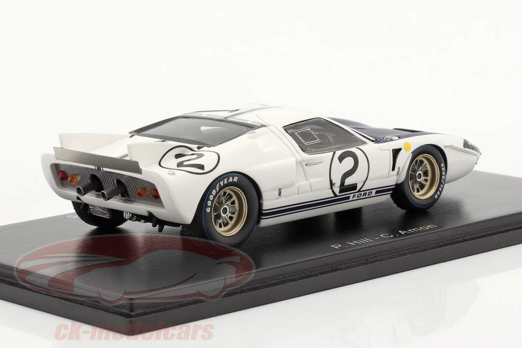 Ford GT40 MK2 #2 24h LeMans 1965 Amon, Hill 1:43 Spark