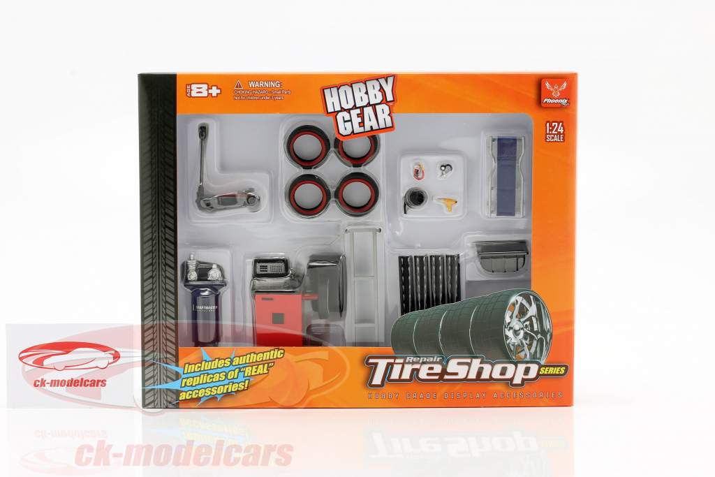 Repair Tire Shop Set 1:24 Hobbygear