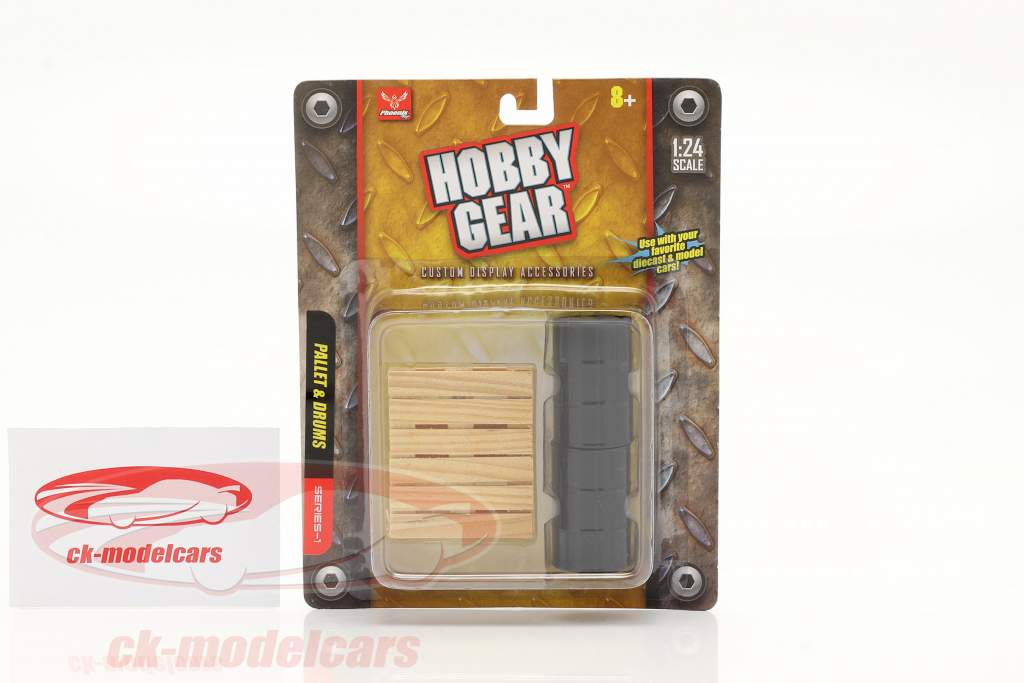 2 Vaten met pallet 1:24 Hobbygear
