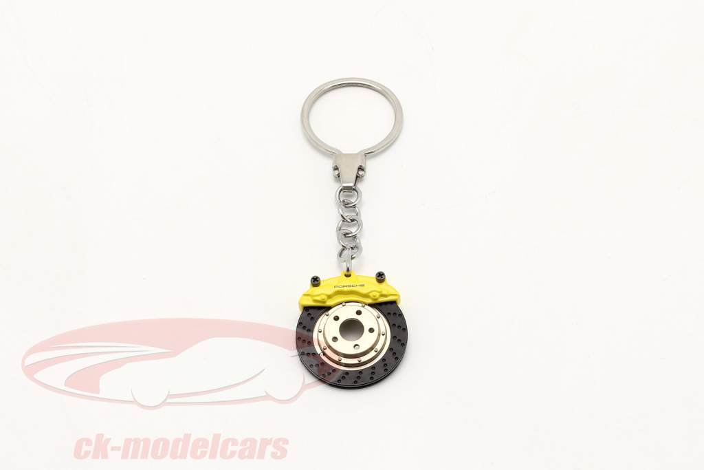 Porsche Porte-clés Disque de frein jaune AUTOart
