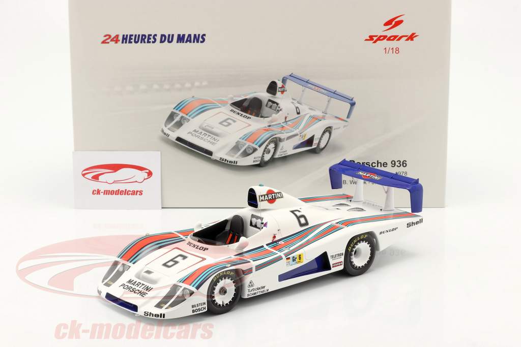 Porsche 936/78 #6 2do 24h LeMans 1978 Wollek, Barth, Ickx 1:18 Spark