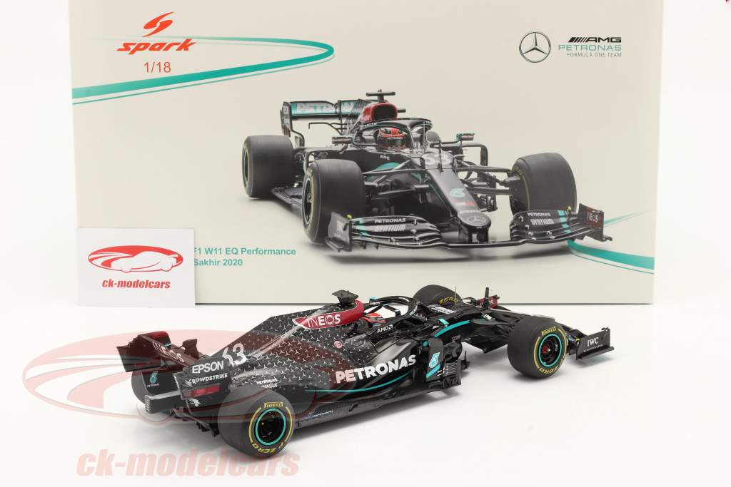George Russell Mercedes-AMG F1 W11 #63 Sakhir GP formula 1 2020 1:18 Spark