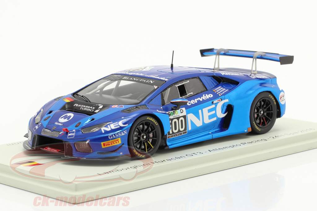 Lamborghini Huracan GT3 #100 24h Spa 2016 Attempto Racing 1:43 Spark