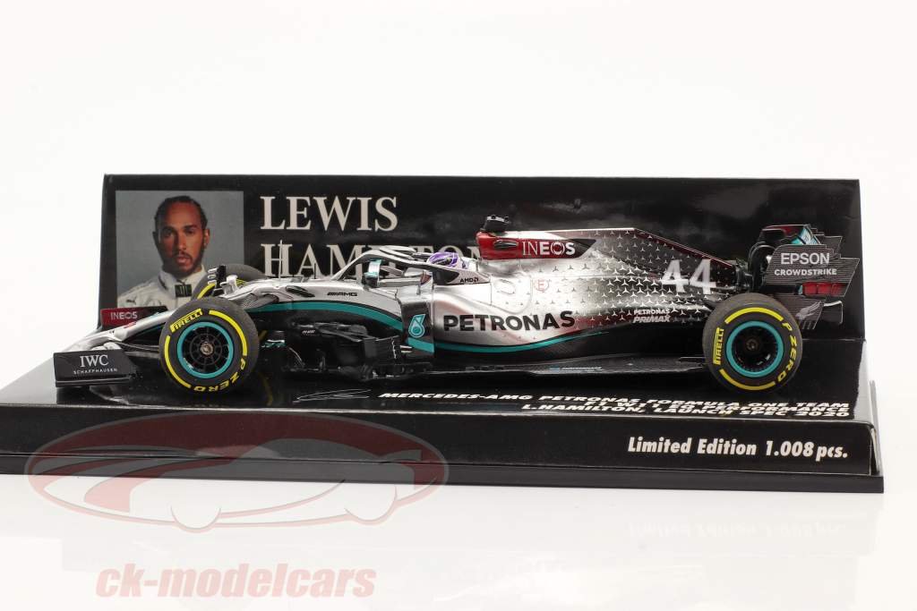 L. Hamilton Mercedes-AMG F1 W11 #44 Launch Spec F1 Campeão mundial 2020 1:43 Minichamps