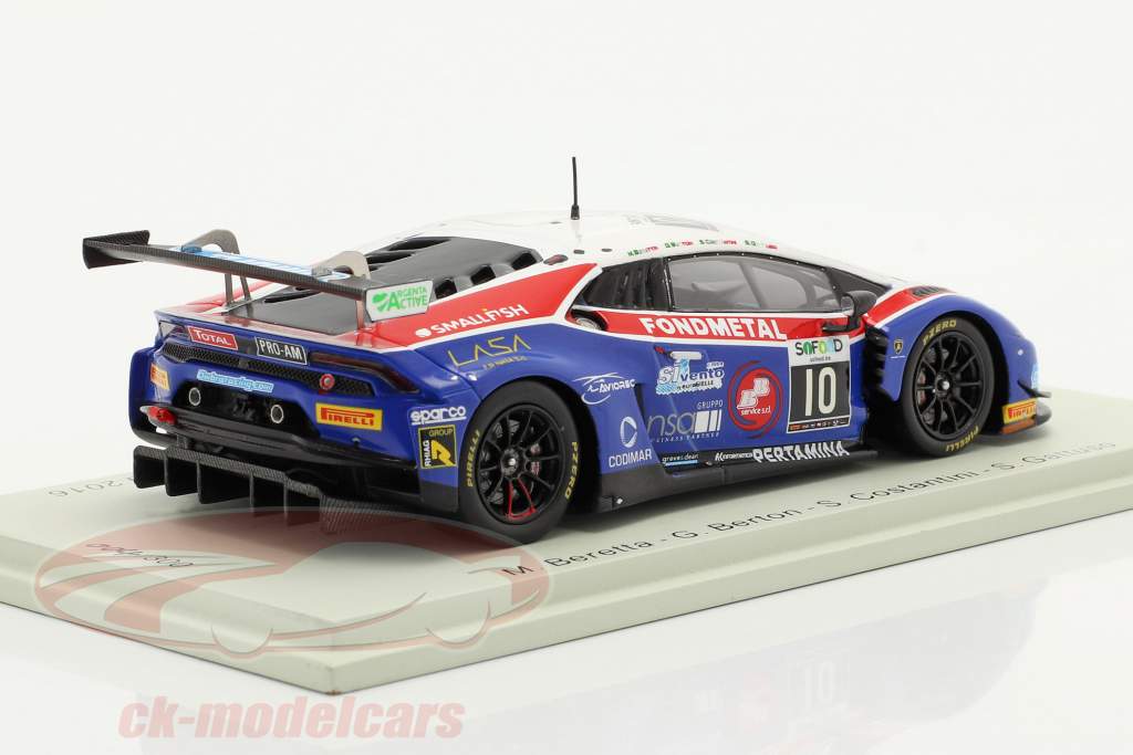 Lamborghini Huracan GT3 #10 24h Spa 2016 Ombra Racing 1:43 Spark