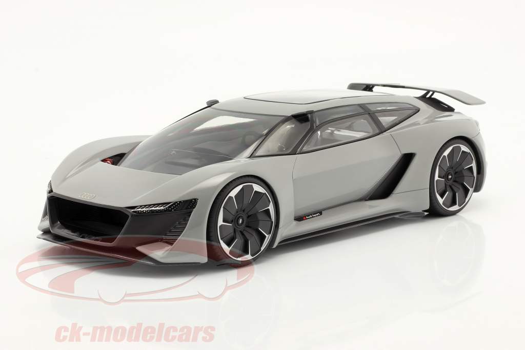 Audi PB18 e-tron Concept Car 2018 gris avec Vitrine 1:18 AutoCult