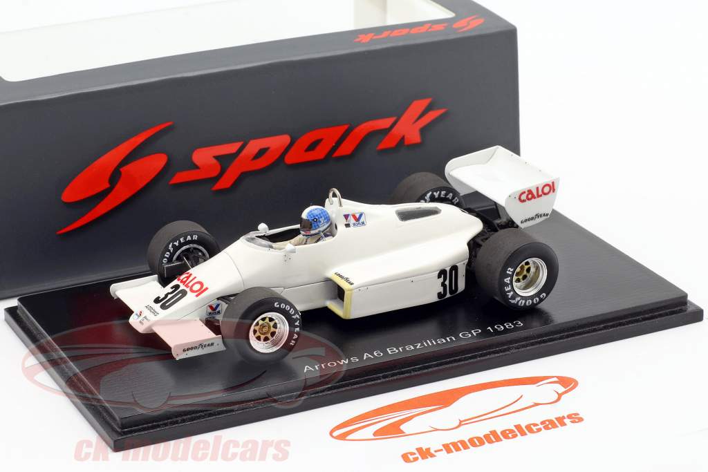 Chico Serra Arrows A6 #30 Brazilian GP formula 1 1983 1:43 Spark