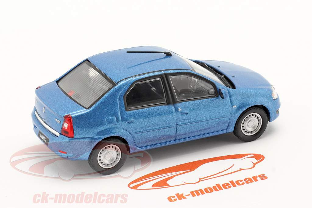 Renault Logan Byggeår 2005 blå metallisk 1:43 Norev
