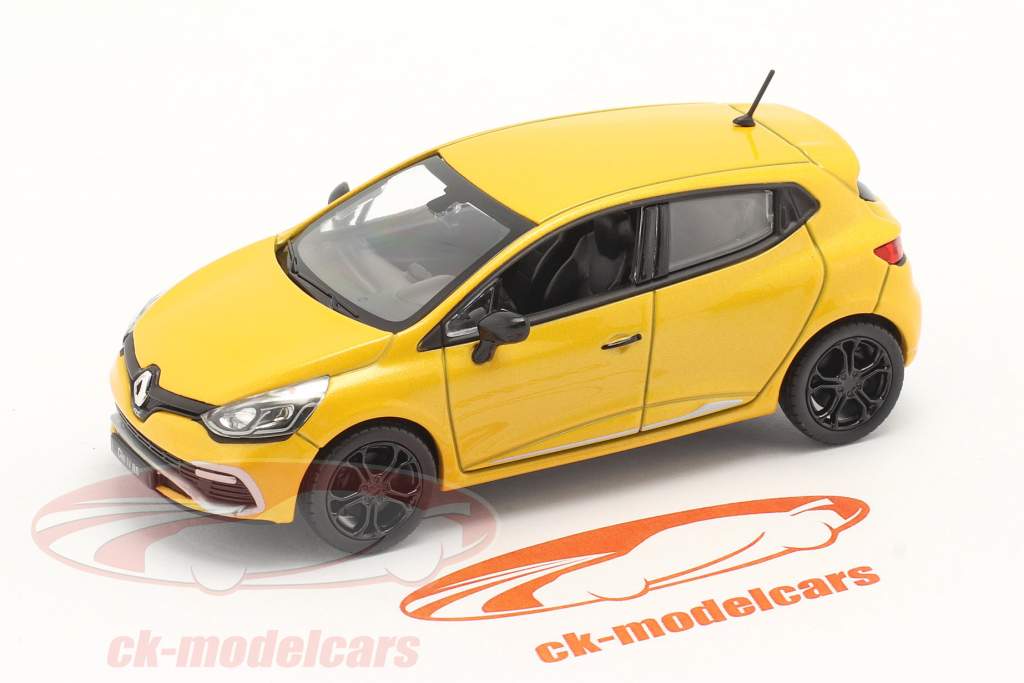 Renault Clio IV RS Byggeår 2012 gul 1:43 Norev