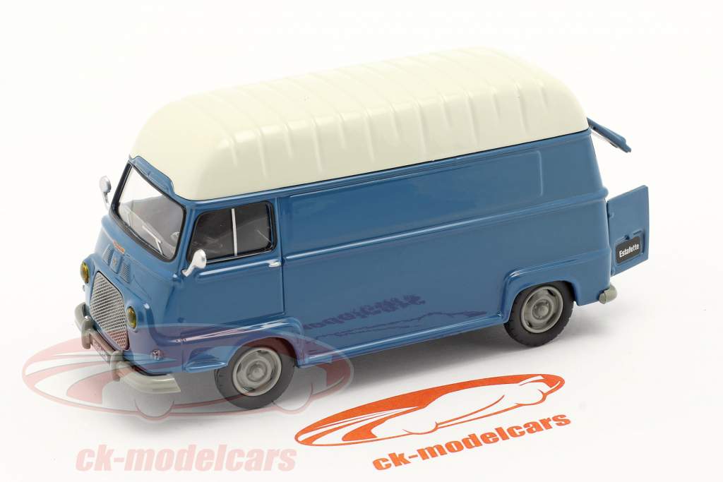 Renault Estafette Van Année de construction 1959 bleu / blanche 1:43 Norev