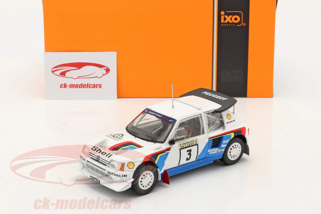 Peugeot 205 T16 E2 #3 2. plads Rallye 1000 Lakes 1986 Kankkunen, Piironen 1:24 Ixo