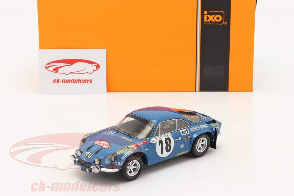 Alpine Renault A110 #18 Vinder Rallye Monte Carlo 1973 Andruet, Biche 1:24 Ixo