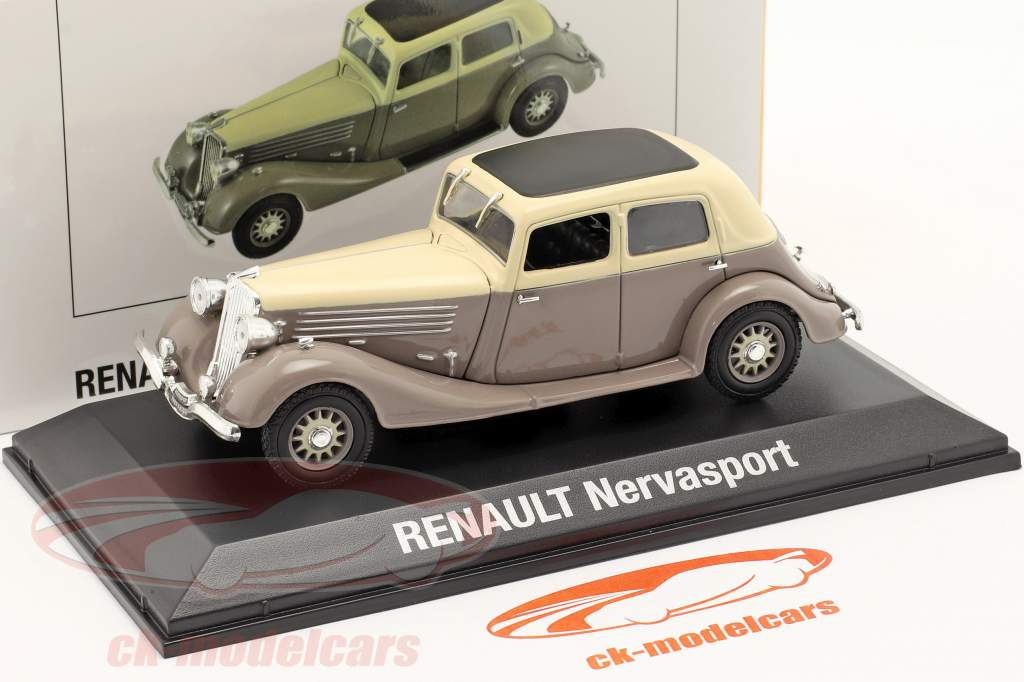 Renault Nervasport Année de construction 1932-1935 brun / beige 1:43 Norev