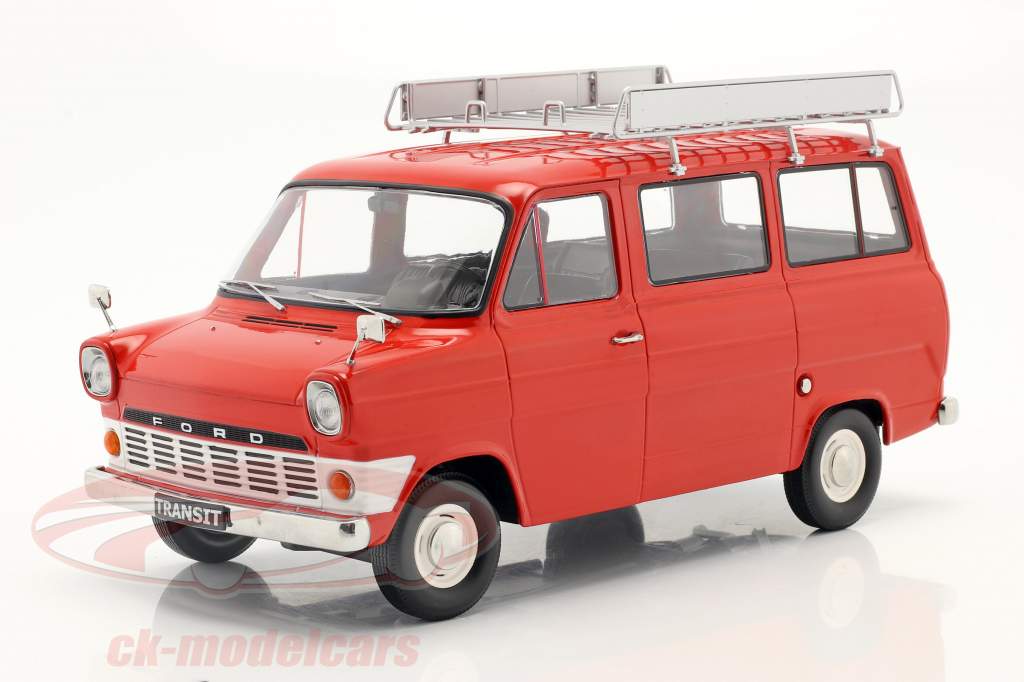 Ford Transit Bus Ano de construção 1965 vermelho 1:18 KK-Scale
