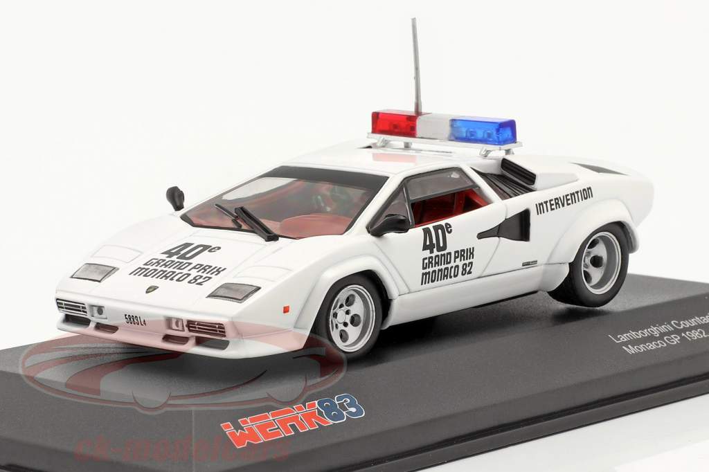 Lamborghini Countach Safety Car Monaco GP formula 1 1982 1:43 Werk83