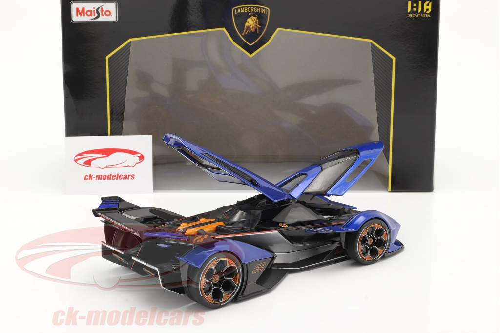 Lamborghini V12 Vision GT 2020 blå / sort 1:18 Maisto