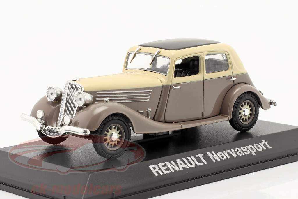 Renault Nervasport Année de construction 1932-1935 brun / beige 1:43 Norev