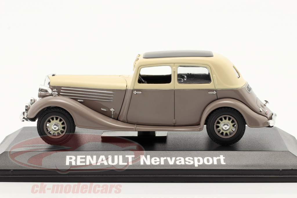 Renault Nervasport Année de construction 1932-1935 brun / beige 1:43 Norev