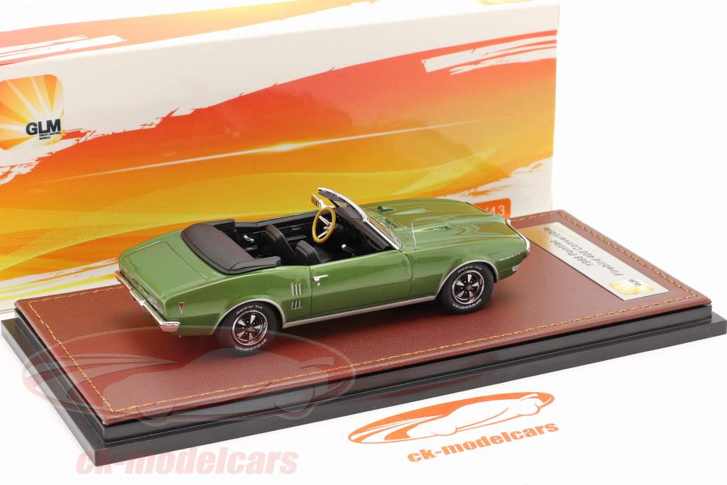Pontiac Firebird 400 Open Convertible Baujahr 1968 grün metallic 1:43 GLM