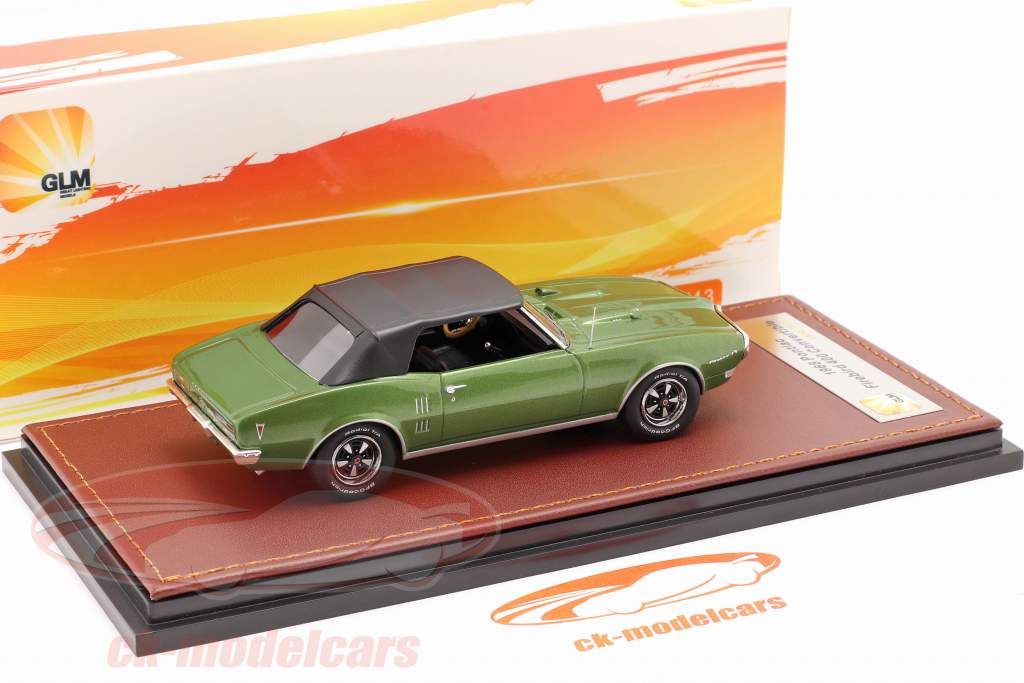 Pontiac Firebird 400 Closed Convertible 1968 green metallic / black 1:43 GLM