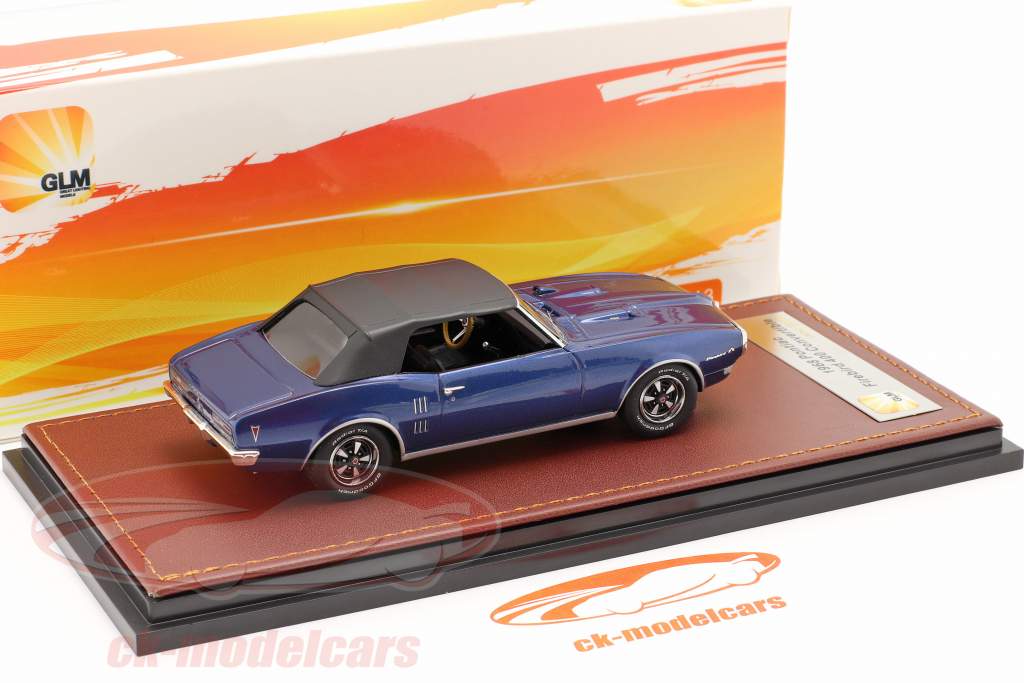 Pontiac Firebird 400 Закрыто Кабриолет 1968 темно-синий / чернить 1:43 GLM