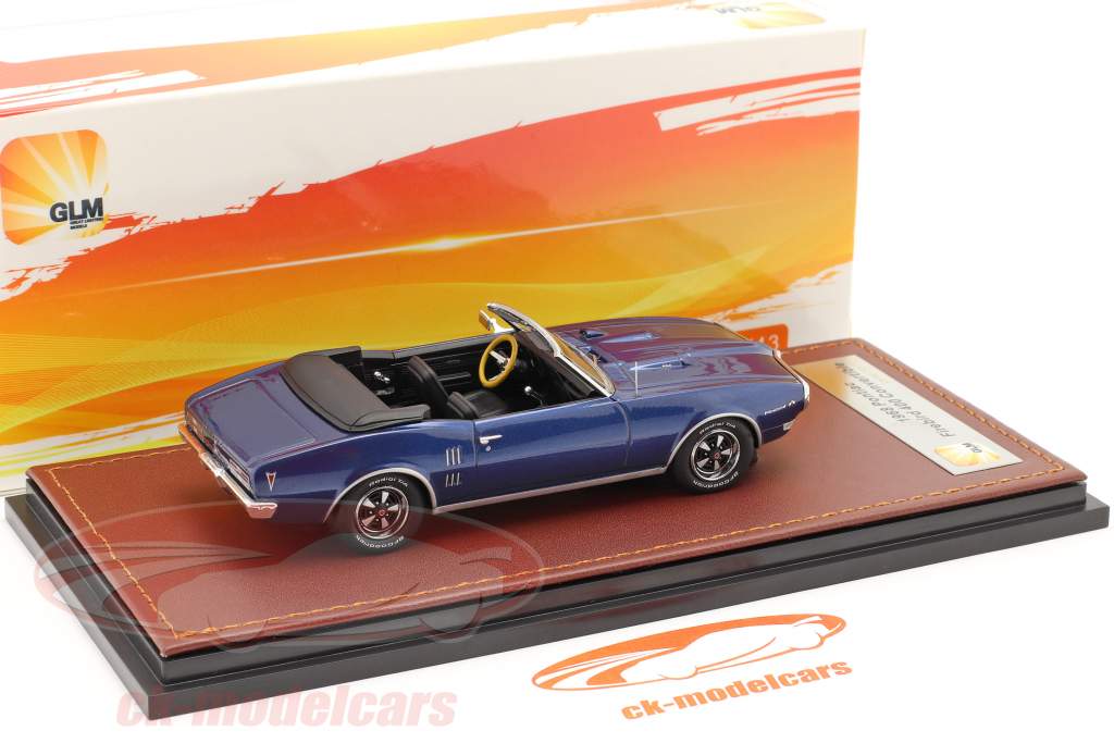 Pontiac Firebird 400 Открыть Кабриолет Год постройки 1968 темно-синий 1:43 GLM