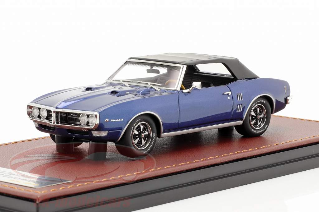 Pontiac Firebird 400 Закрыто Кабриолет 1968 темно-синий / чернить 1:43 GLM