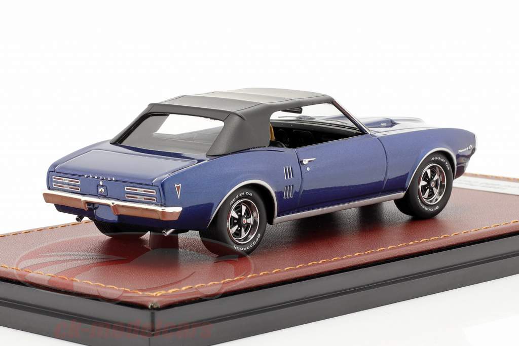 Pontiac Firebird 400 Lukket Cabriolet 1968 mørkeblå / sort 1:43 GLM