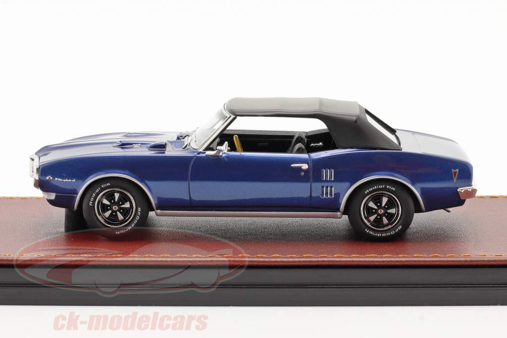 Pontiac Firebird 400 Lukket Cabriolet 1968 mørkeblå / sort 1:43 GLM