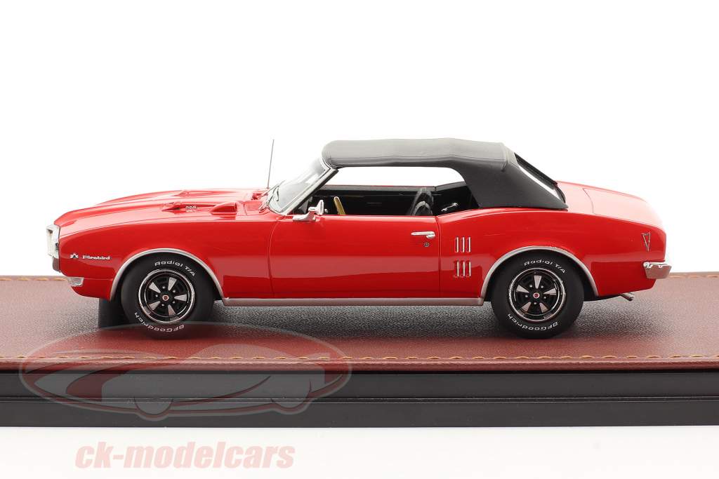 Pontiac Firebird 400 Fermé Convertible Année de construction 1968 rouge / le noir 1:43 GLM