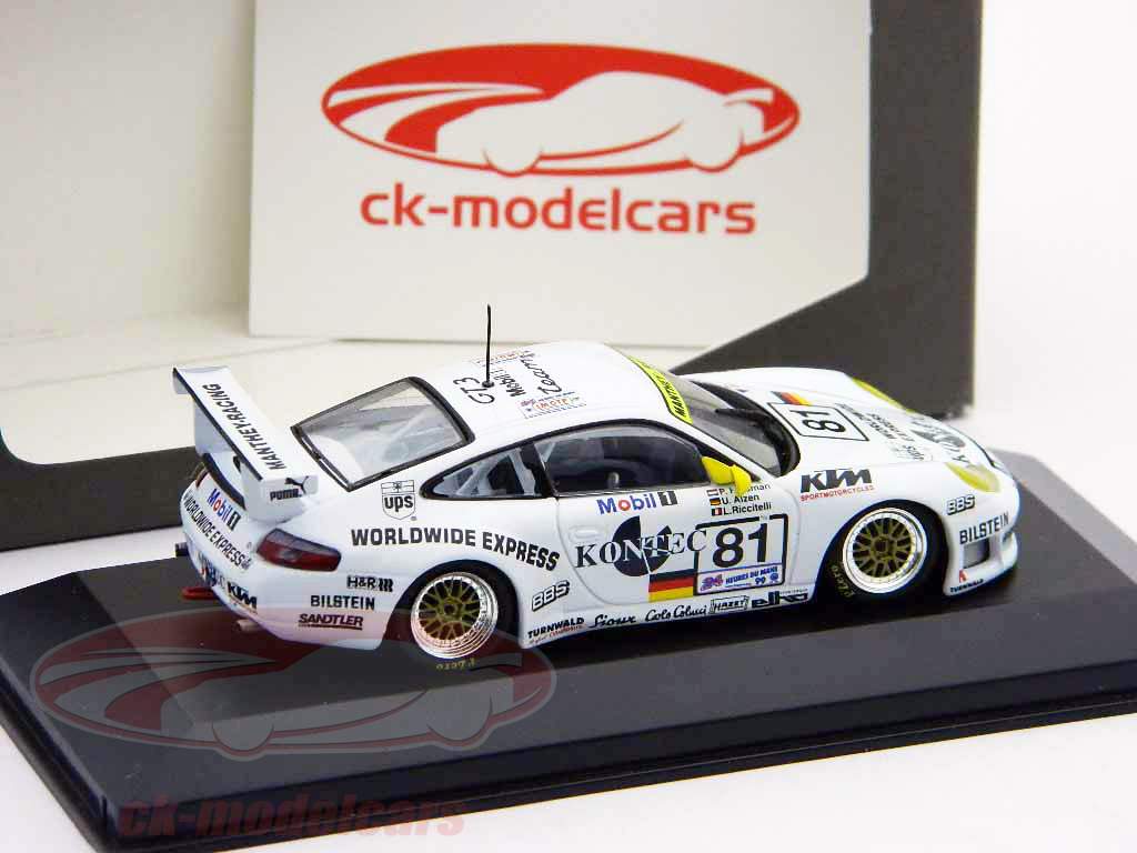 Porsche 911 GT3 R #81 24h LeMans 1999 Huisman / Alzen / Riccitelli 1:43 Minichamps