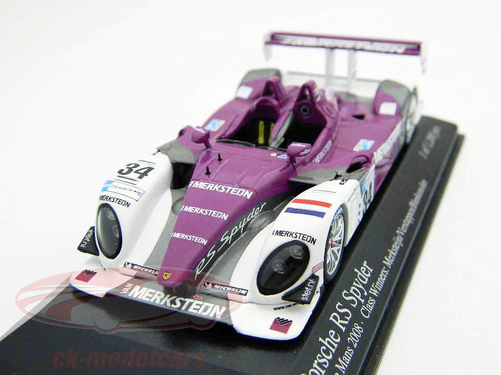 Porsche RS Spyder #34 Class Winner 24h LeMans 2008 Merksteijn / Verstappen / Bleekemolen 1:43 Minichamps