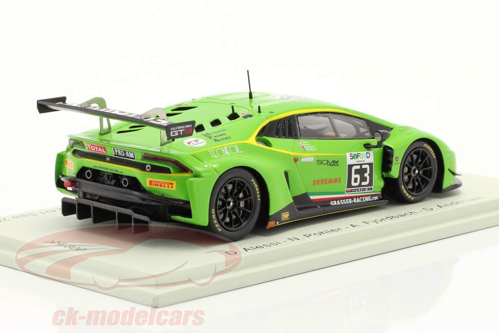 Lamborghini Huracan GT3 #63 24h Spa 2016 GRT Grasser Racing Team 1:43 Spark